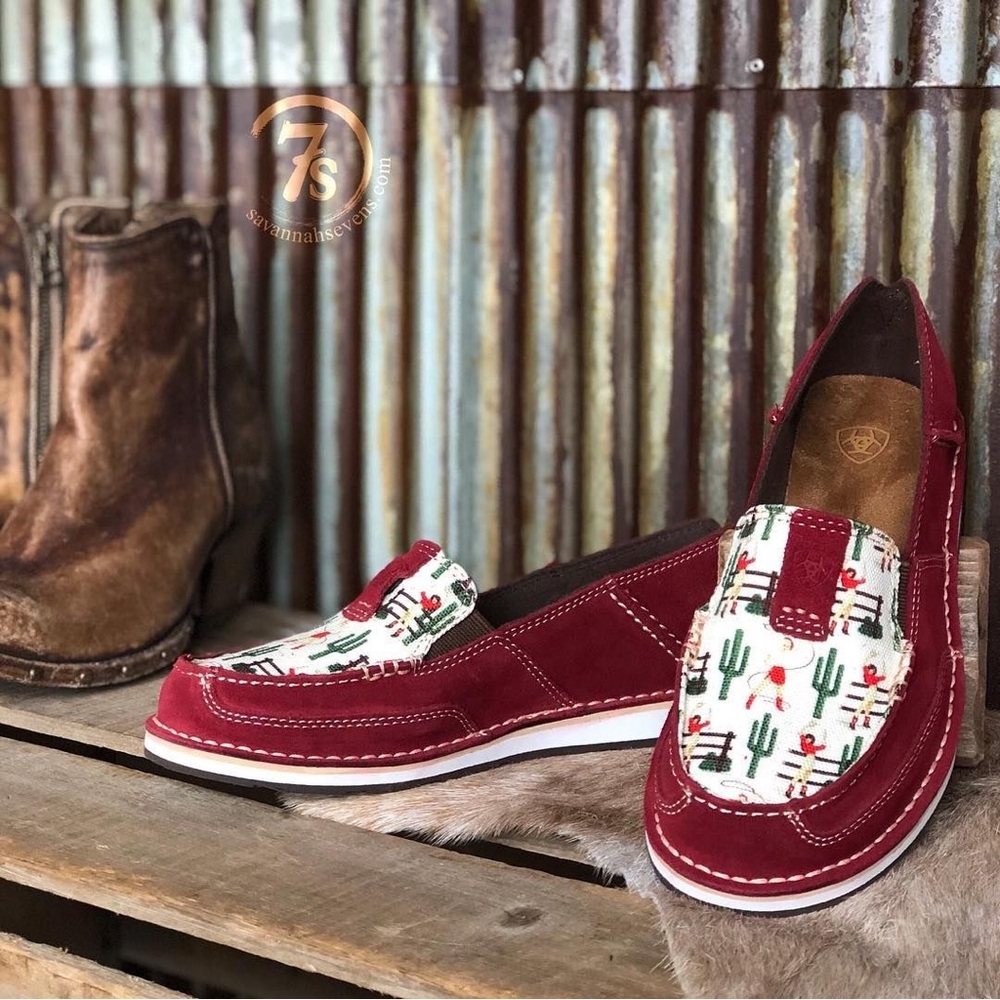 Ariat Cranberry Suede Vintage Cowgirl Cruisers